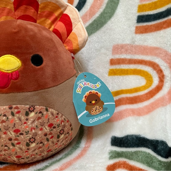 SQUISHMALLOWS Gobrianna the Turkey 8in NWT - Picture 3 of 3